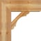 Ekena Millwork Olympic Block Rough Sawn Bracket w/ Offset Brace, Western Red Cedar, 8"W x 22"D x 22"H BKT0806X22X22OLY05RWR - alternate 2